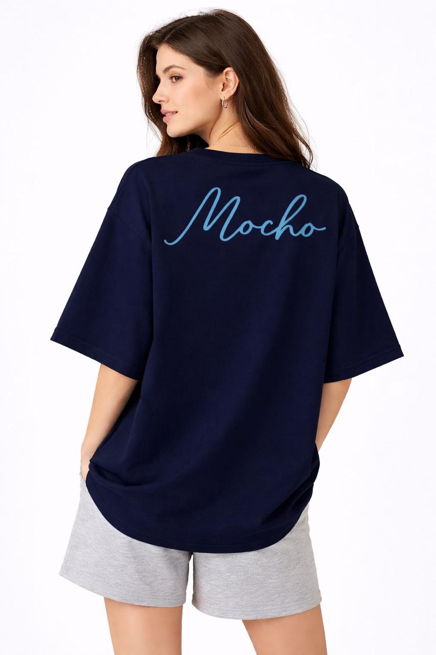 Navy blue mocho jersey